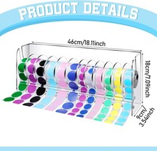 2 Adjustable Label Dispenser Acrylic Roll Sticker Dispenser Sticker Holder