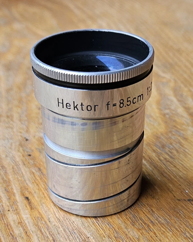 Lente de proyección Hektor f=8,5 cm 1:2,5 (2,5/85 mm) Ernst Leitz GmbH Wetzlar Foto 4 de 4