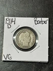 1914 D Barber Silver Dime Nice VG Very Good U.S. 10c Type Coin (Raw18811)