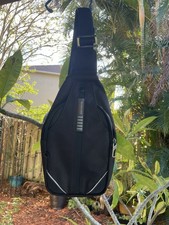 Crossbody Anti-Theft Sling Backpack Waterfly Black Travel Access For USB chargin