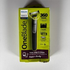 Philips Norelco OneBlade 360 5V Electric Shaver Kit Black QP6531/70 Damaged Box