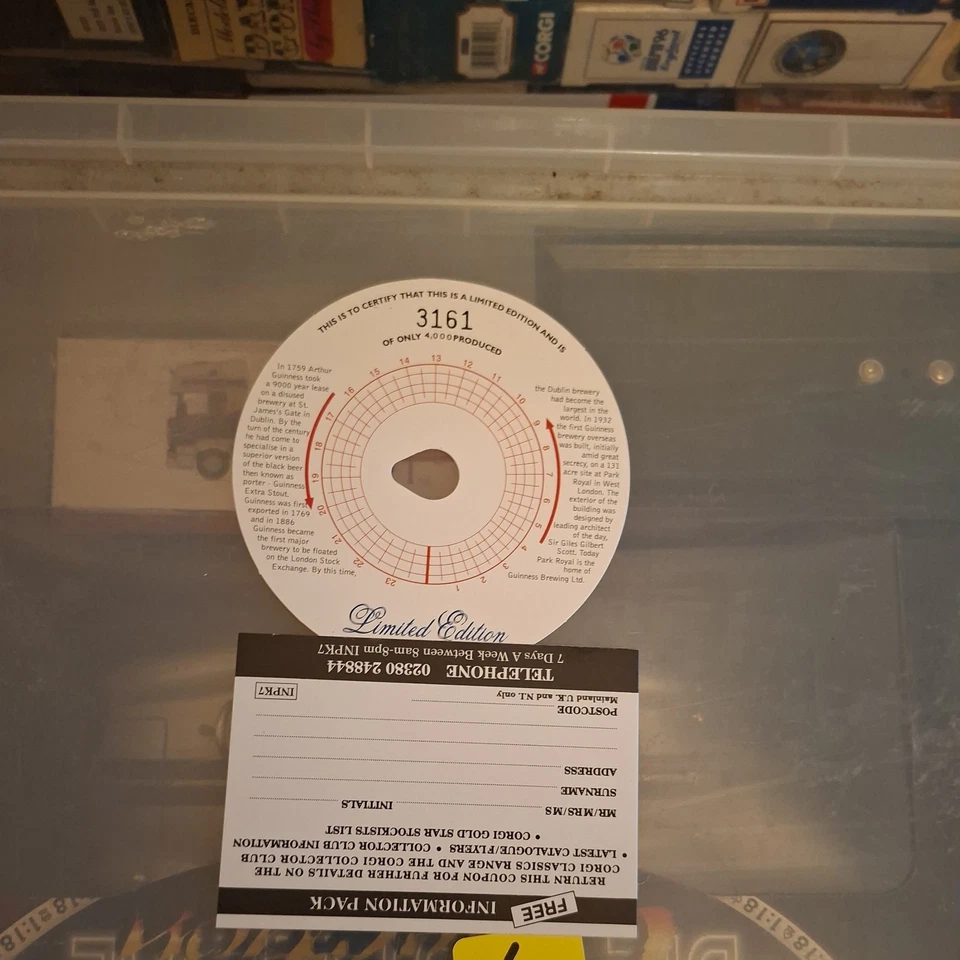 Corgi 75407 Leyland DAF Curtainside Guinness  1:50 Scale UK BUYERS ONLY (7) - Image 2 of 4