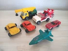 Tonka Lot Of 8 Vintage Plastic Metal Cars Trucks Dirt Bike Jet Transformer Japan