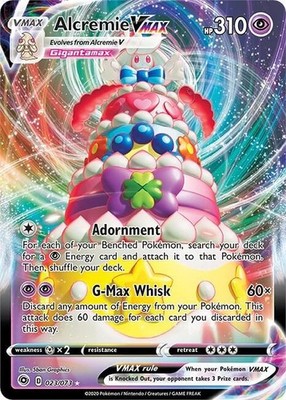Pokemon Champions Path Full Art Alcremie VMAX 023/073 - Near Mint (NM)