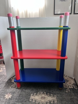 Pierre Sala Pencil bookcase 3 shelves primary colors | eBay