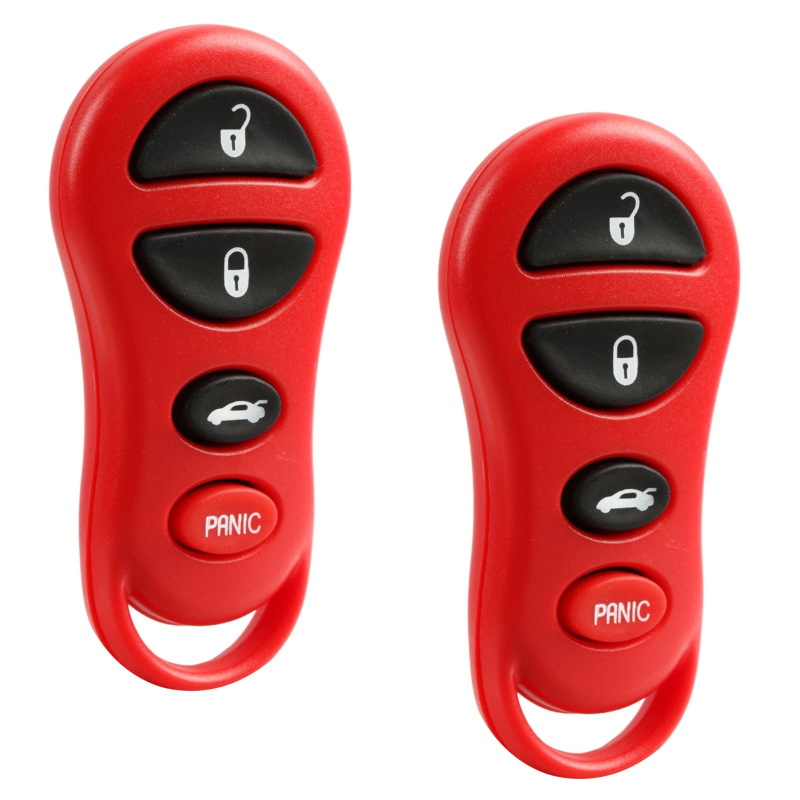 2 Remote Key Fob 4btn for 2003 2004 2005 2006 2007 2008 2009 Dodge Viper
