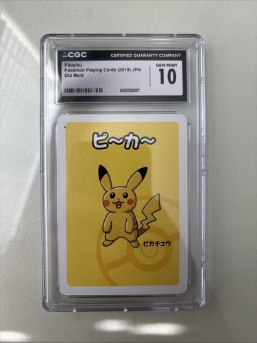 Pokemon CGC 10 Pikachu Old Maid 2019 JPN