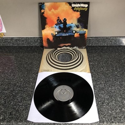 LP VINYL URIAH HEEP ALBUM SALISBURY VERTIGO 6360 028 UK 1ST PRESS EX/EX+