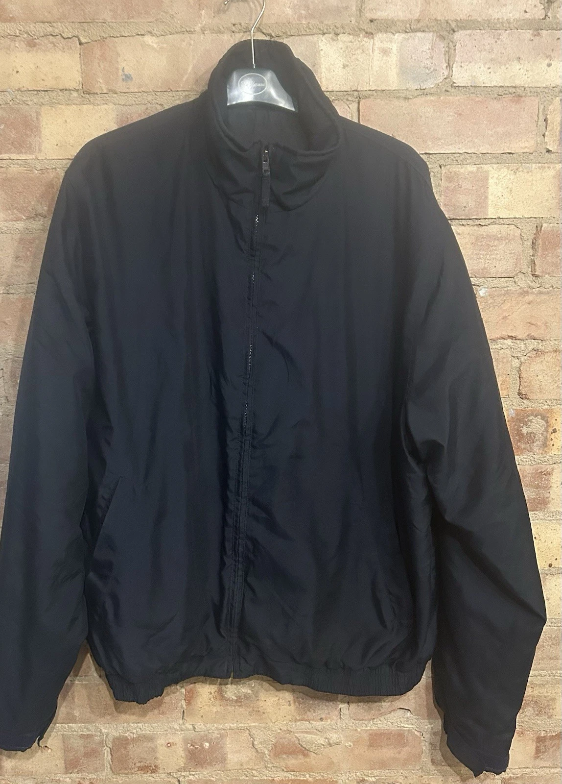 Marks & Spencer Mens Jacket Size Large 52” Dark Navy 100% Polyester Oversized