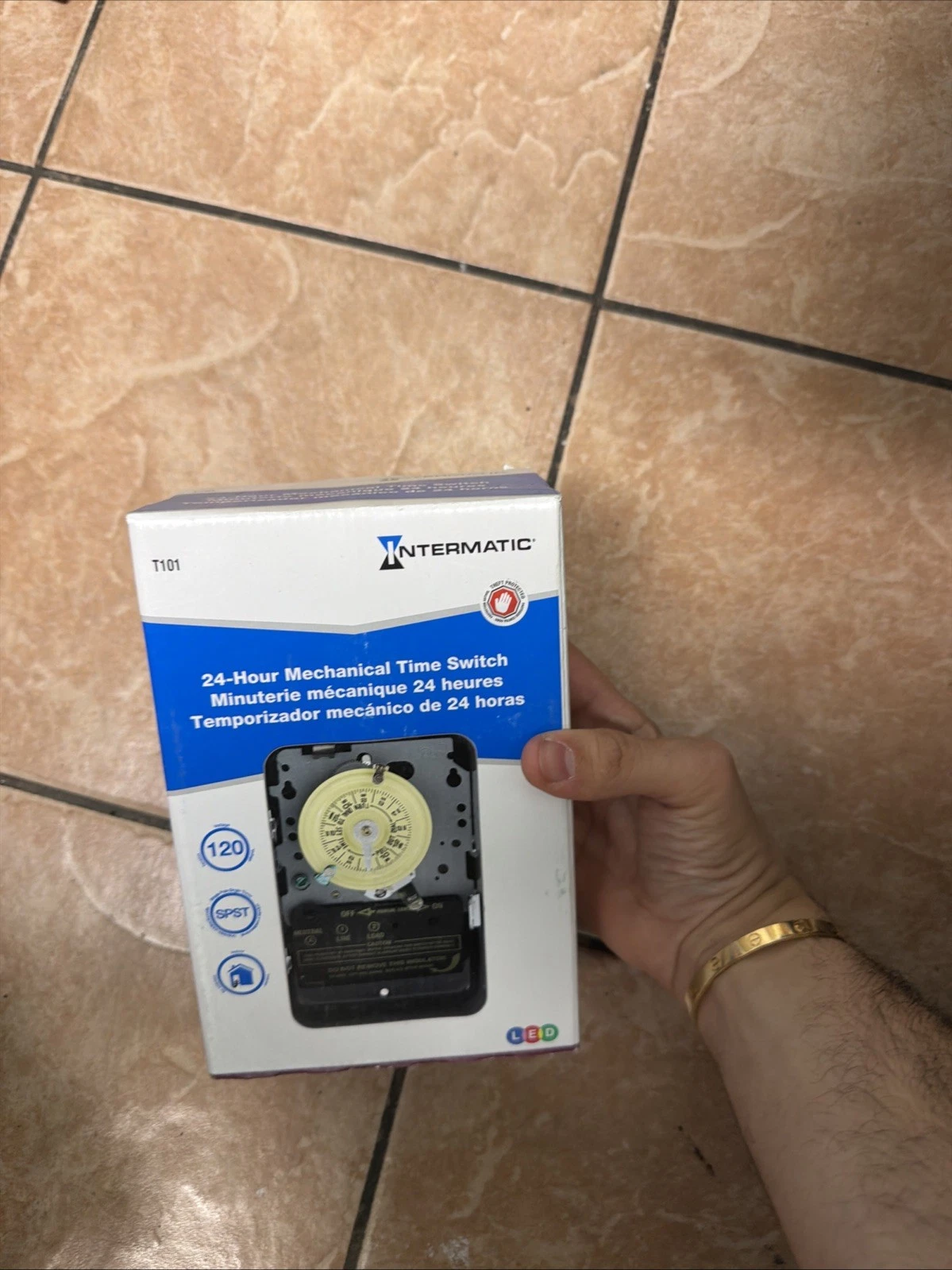 Intermatic T101RSeries 40 Amp 120 Volt 24hr 60Hz SPST Mechanical Time Switch