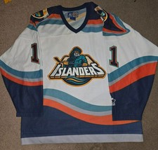 Darius Kasparaitis New York Islanders Starter Fisherman AUTOGRAPHED Jersey Large
