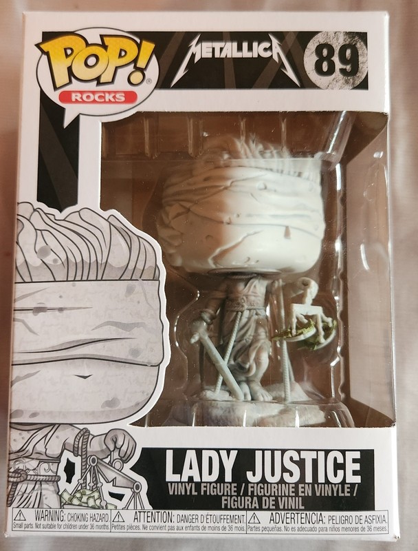 Funko Pop Metallica Lady Justice Rock Band #89 Funko Pop
