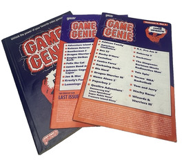 NES Game Genie Video Game Book Vol 1, Vol 2 Vol 3 & OEM Genie Manual (1990)