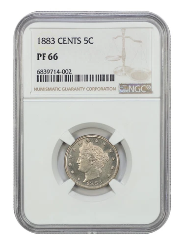 1883 5C NGC PR66 (With CENTS) - Liberty Nickel