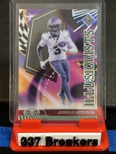JORDAN ADDISON 2023 PANINI ILLUSIONS ILLUSIONISTS #16 ROOKIE EMERALD VIKINGS RC