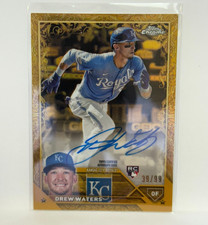 2023 Topps Chrome Gilded Rookie Autographs #RA-DW Drew Waters /99 Royals