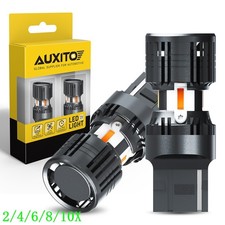 7440/7443 Turn Signal Light LED Bulbs Anti Hyper Flash Amber Super Bright 2/10x