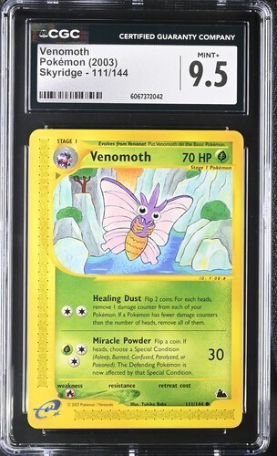 Venomoth graded CGC 9.5 for sale on eBay