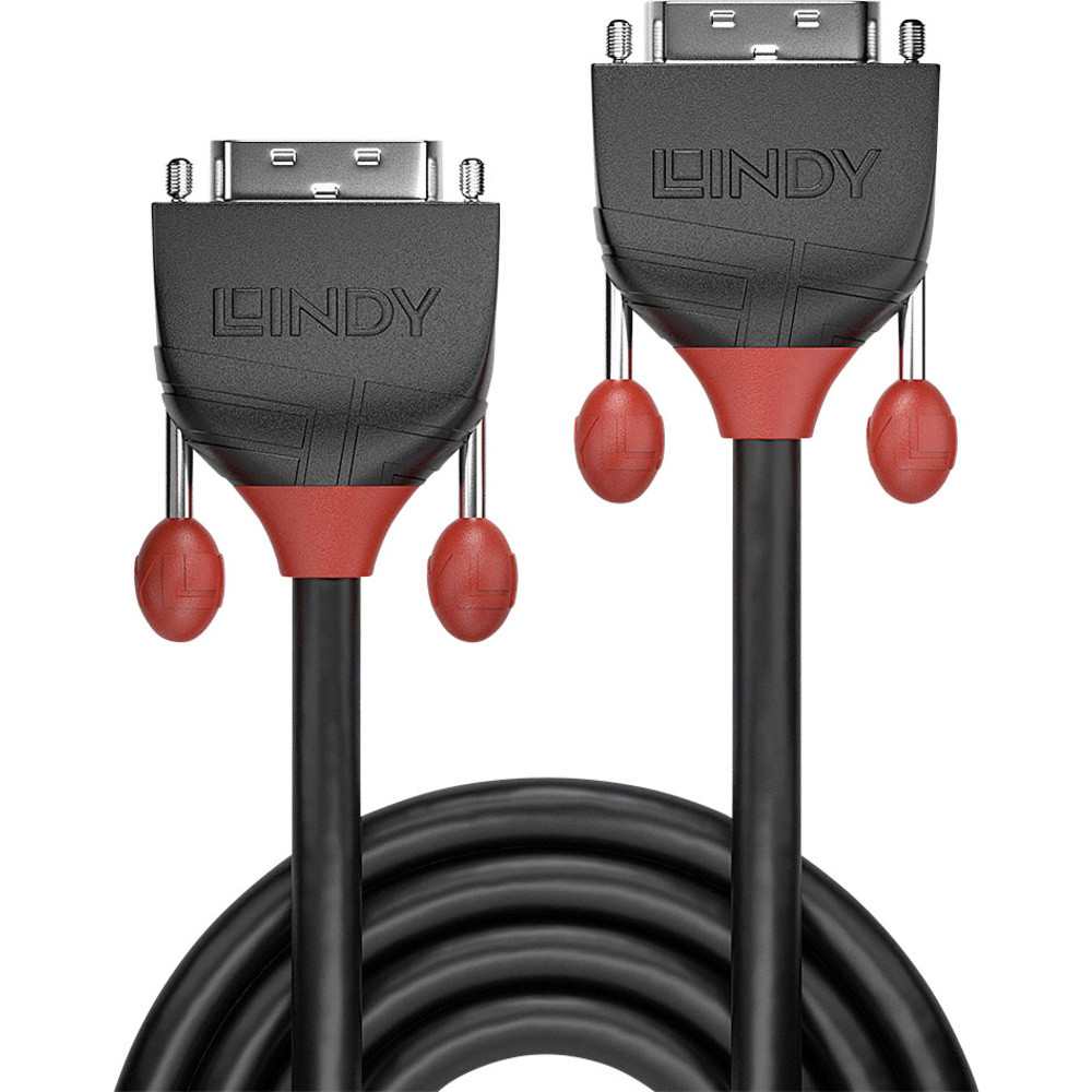 LINDY DVI Anschlusskabel DVI-D 24+1 пол. Stecker, DVI-D 24+1 пол. Stecker 1,00 ...