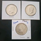 Lot Of 3, 90% Silver Kennedy Half Dollars,  1964
