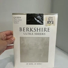 Berkshire Ultra Sheers Pantyhose Size 3x-4x Control Top Color off black