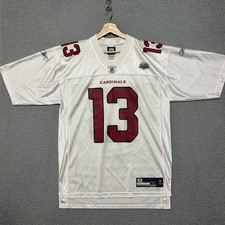 Arizona Cardinals #13 Kurt Warner Reebok Jersey Men M 2009 Super Bowl XLIII NFL