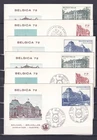 [LG80901] Belgium N°1605/1607FDC Architecture First Day Cover COB € 10,00 UNG