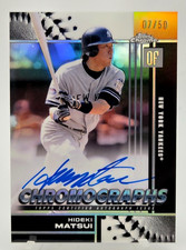 Hideki Matsui 2026 Topps Chrome Chromographs On Card Auto /50 Yankees MINT