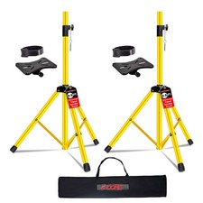5 Core Speaker Stand Pair Adjustable 4.5Ft PA DJ Tripod Heavy Duty w 35mm Mount