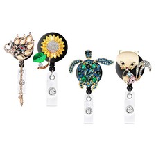 Retractable Badge Holder Cute for Teachers for Office Worker Doctor Nurse