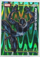2026 Topps Chrome Marvel She-Venom #152 Green RayWave Refractor 32/99