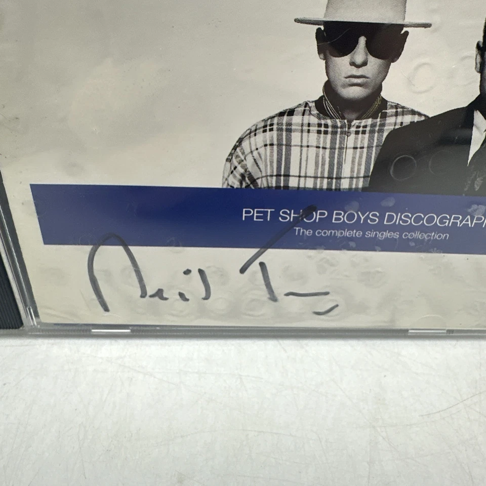 SIGNED!! Discography: Complete Singles Collection-Pet Shop Boys (CD, 1991) 144 - Image 2 of 4