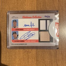 2019 Topps   Clubhouse Collection Aaron Judge, Gleyber Torres #CCDAR-AJ /10  
