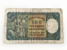 BANKNOTE Slowakei, 100 Kronen, 07.10.1940