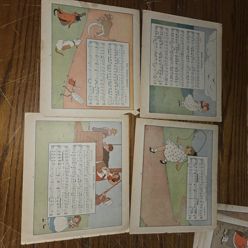 Double sided book pages Antique Vintage Nursery Rhymes Mother Goose - Picture 5 of 7