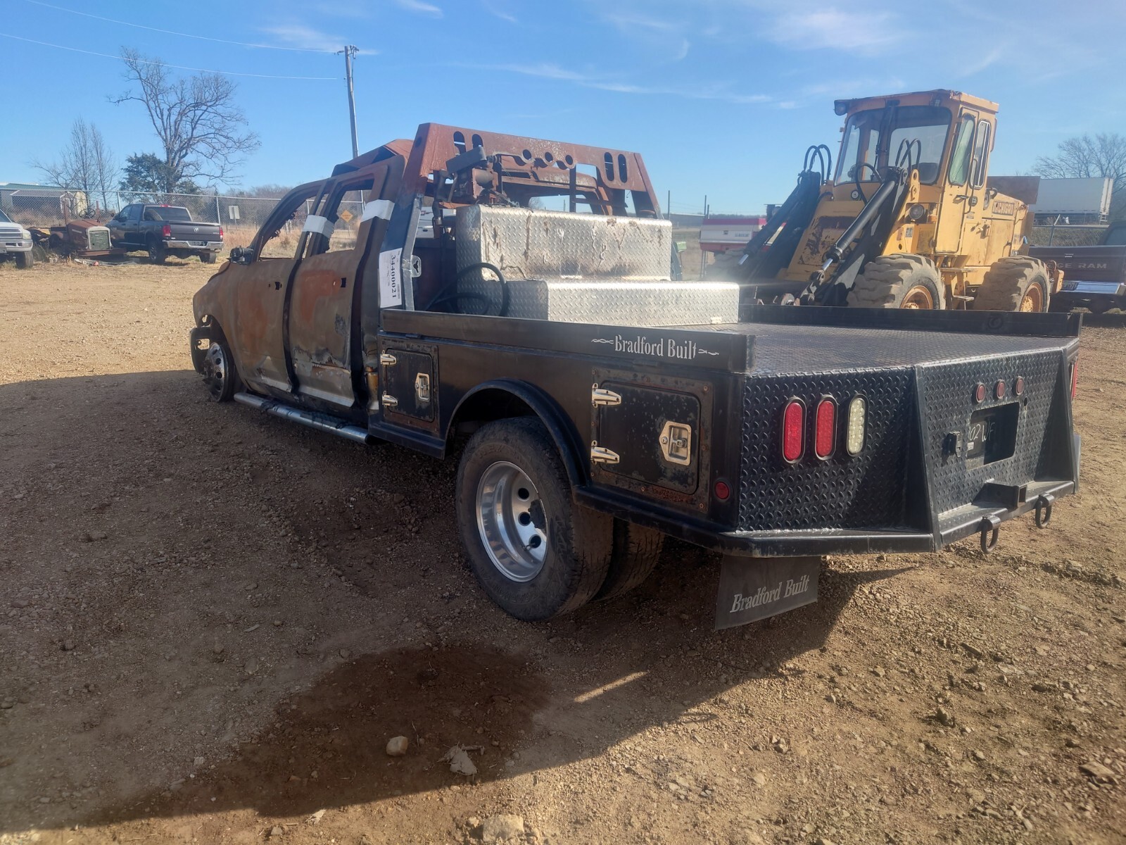BRADFORD BUILT FLATBED DUALLY PICKUP LONG BED SKIRTED DODGE RAM 2010