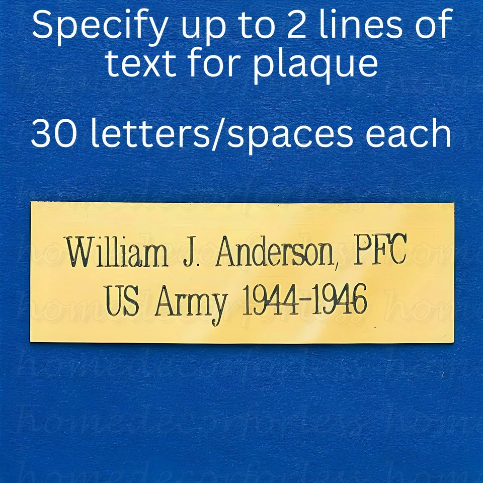 Vitrina Bandera Entierro Conmemorativo Veterano Militar con Placa Personalizada Gratis Foto 2 de 4