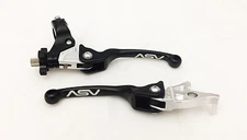 ASV F3 Black Front Brake Clutch Perch Levers Pair Pack Suzuki LTR 450 LT-R 450
