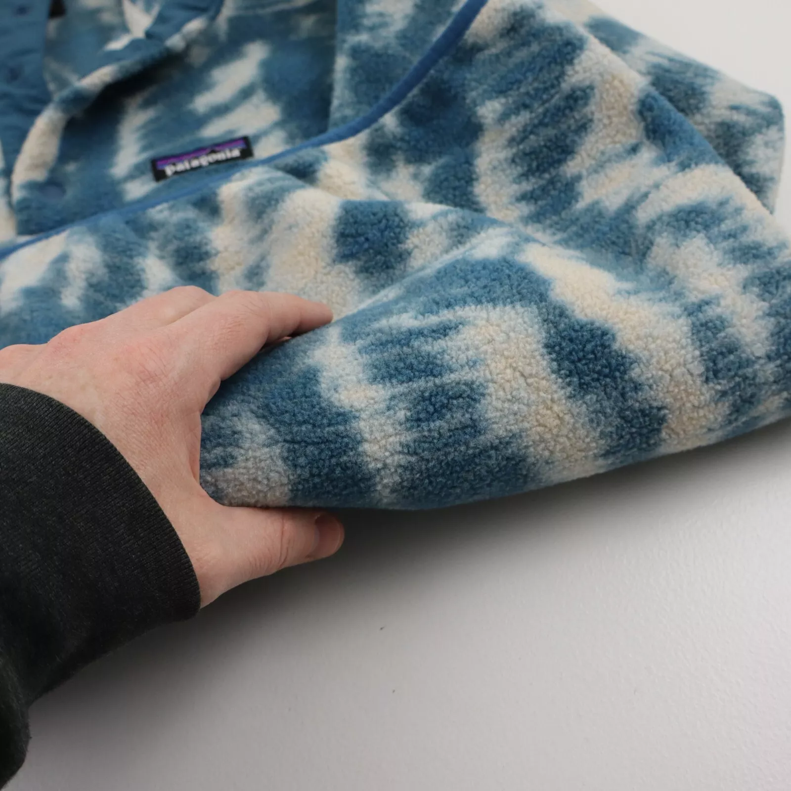 patagonia camo synchilla snap-t pullover fleece jacket