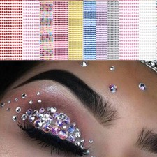 437X 3D Diamond Eyeshadow Diamond Stickers Face Body Nail Stickers Jewels US .