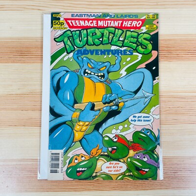 TMNT Teenage Mutant Hero Turtles Adventures UK Comic #8  Vintage 90s