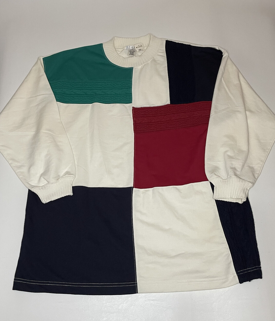 Vtg NWT Womens Blast Patchwork Pullover Sweater P… - image 11