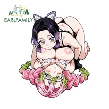 EARLFAMILY 5.1" Mitsuri Kanroji Car Sticker Waterproof VAN Vinyl Host Decals