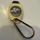 Vintage 1938 Indian Head Buffalo Nickel  Key Chain Coin Jewelry/Fob