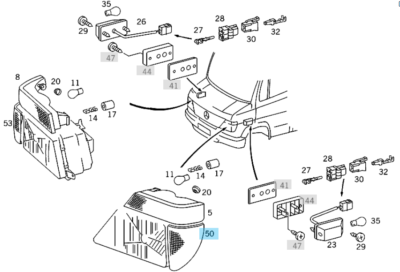 Genuine Mercedes-Benz Vario Right Lens Front Blinker Lamp  