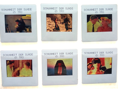 D266 6x Dias/Movie Slides SCHÖNHEIT DER SÜNDE Mira Furlan / Milutin 'Mima' Karad