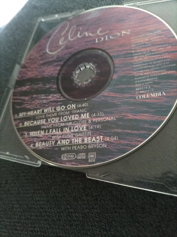 Maxi Single CD - CELINE DION * MY HEART WILL GO ON * TITANIC *  - Bild 3 von 3