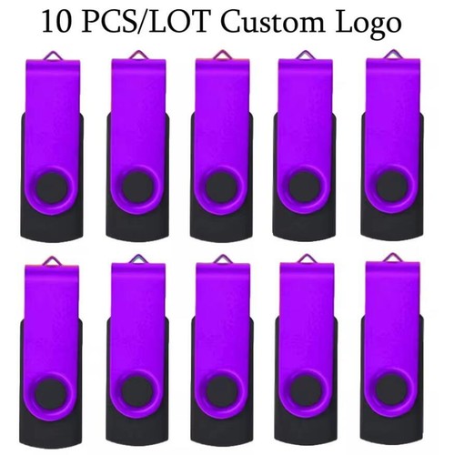 10PCS Colorful Metal USB Flash Pen Drive Memory Stick Custom Your Logo Best Gift - Picture 11 of 20