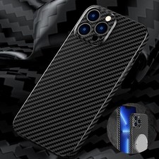 For iPhone 15 Pro Max 14 13 12 11 Shockproof Carbon Fiber Texture Phone Case