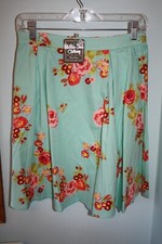 NWT Matilda Jane NATURAL BEAUTY HELLO LOVELY Blue Floral Pockets Skirt Medium
